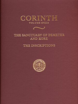cover image of The Sanctuary of Demeter and Kore: The Inscriptions